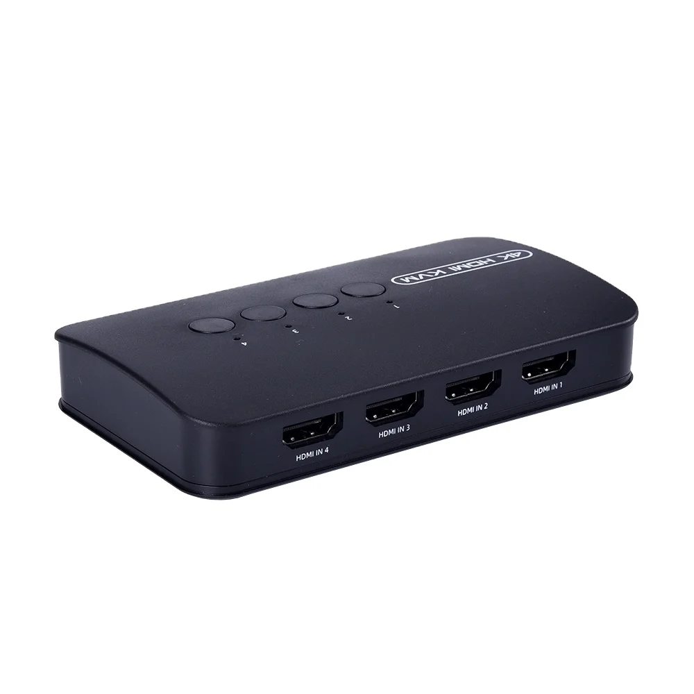 FJ-HK401 FJGEAR Manufacturing Price Manual 4 Port 4 In 1 out HDMI HD Video Kvm Switch 3840*2160/30Hz  HDMI 2.0 KVM Switch