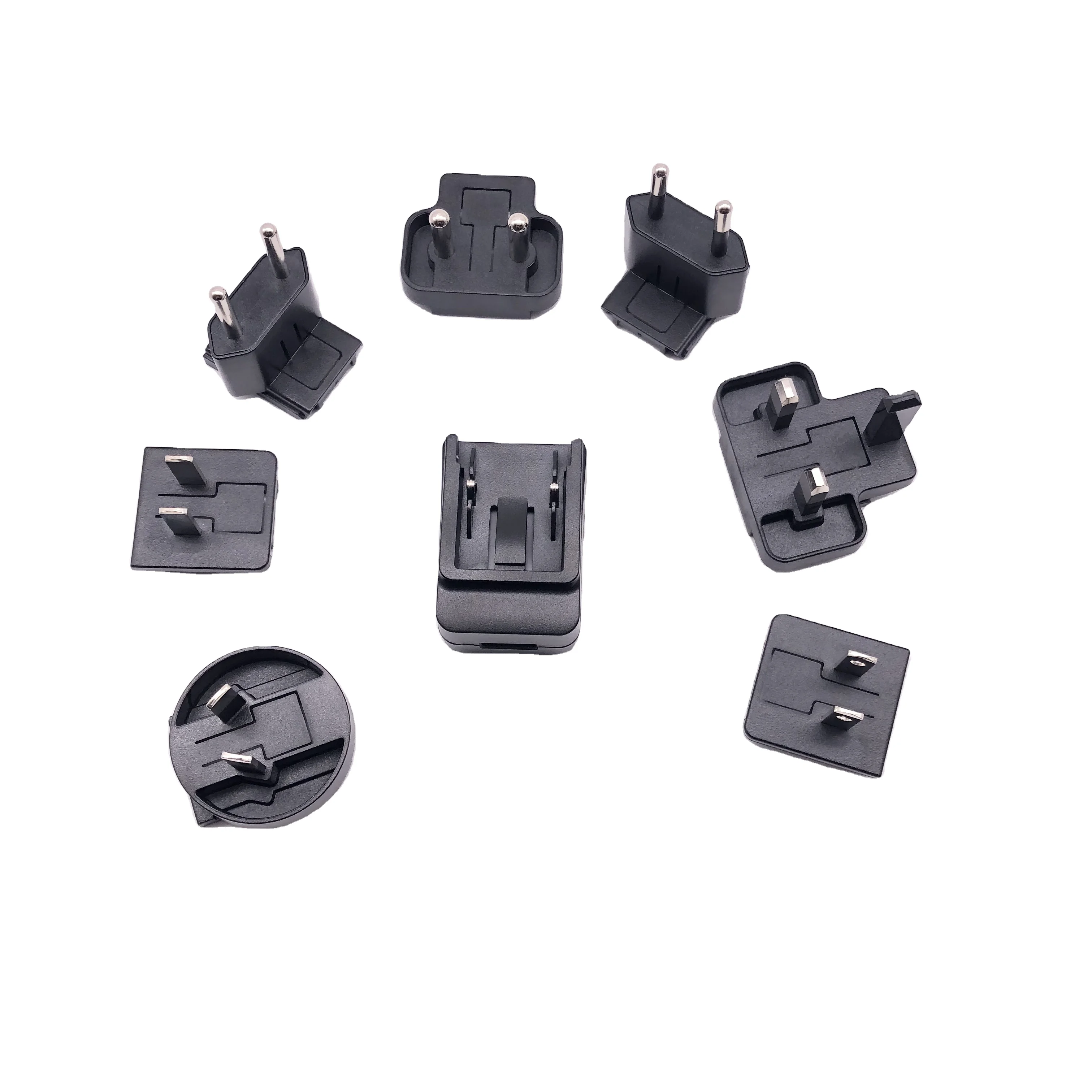 5v 1a detachable plug power adapter charger with UL60950/62368 GS CE SAA PSE KC CCC BIS NOM EAC ARGENTINA SIRC NRCS PSB