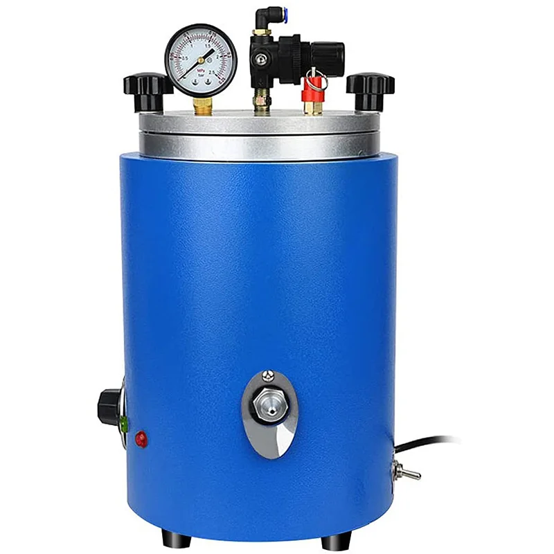 Wax Injection Machine 2.5L Electric Wax Injector 110V Wax Mold Casting Machine for Jewelry Double Nozzle & Pressure Gauge