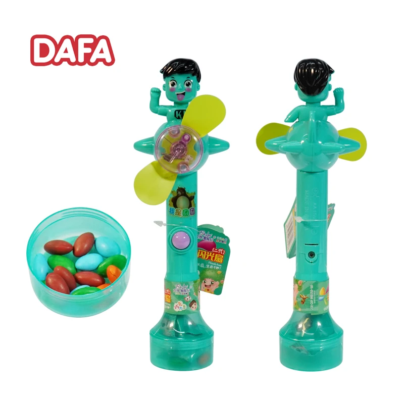 2021 Hot Candy Flash Fan Candy Toy And Chocolate Bean For Wholesale
