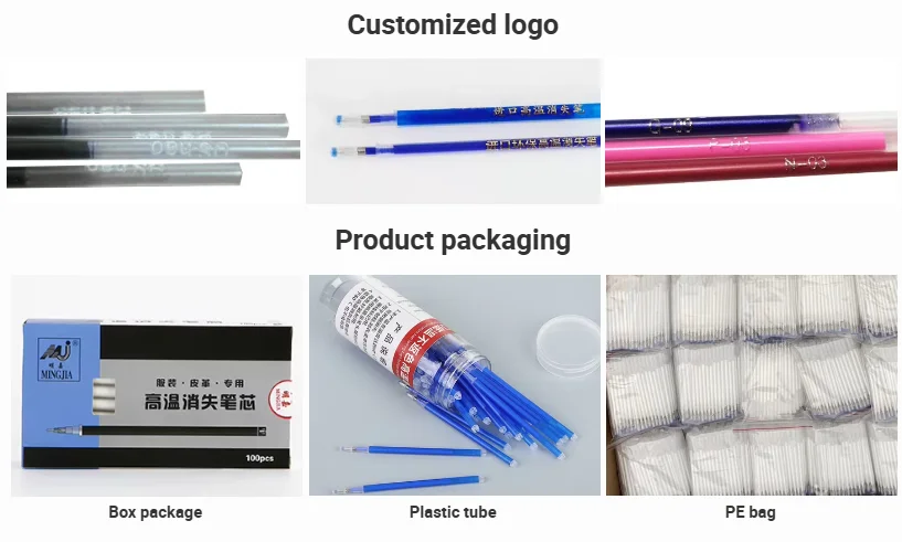 Good Quality Classic 6 Colors  Plastic High Temperature Disappearing Erasable Gel Pen Heat Sensitive Ink Refill