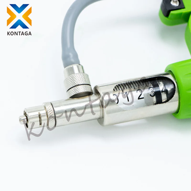 2ml 5ml metal veterinary automatic vaccine syringe injection gun with bottle holder
