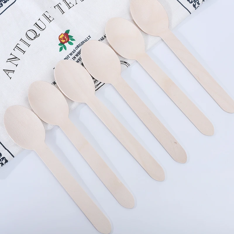 
Factory high quality spoon and fork disposable wooden tableware 