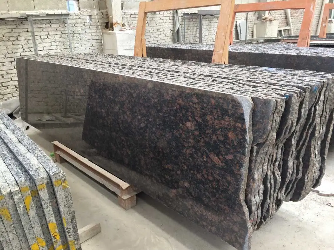 Natural stone tan brown granite slabs for countertop brown granite staircase