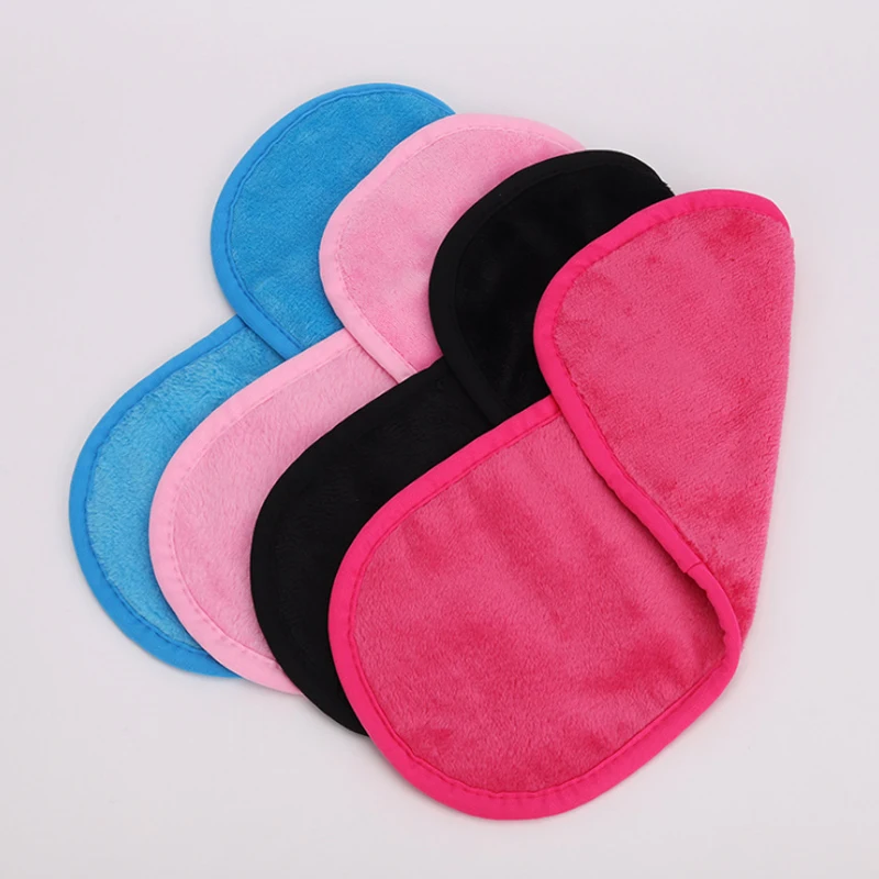 Microfiber fabric deep cleansing face towel coral fleece soft microfiber makeup remover towel