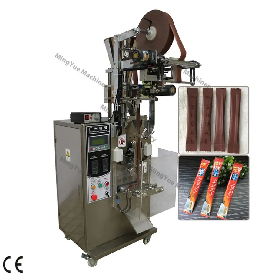 sachet 1g 5g desiccant bag filling package salt sugar stick packing small particle three-side sealing packaging bag machine