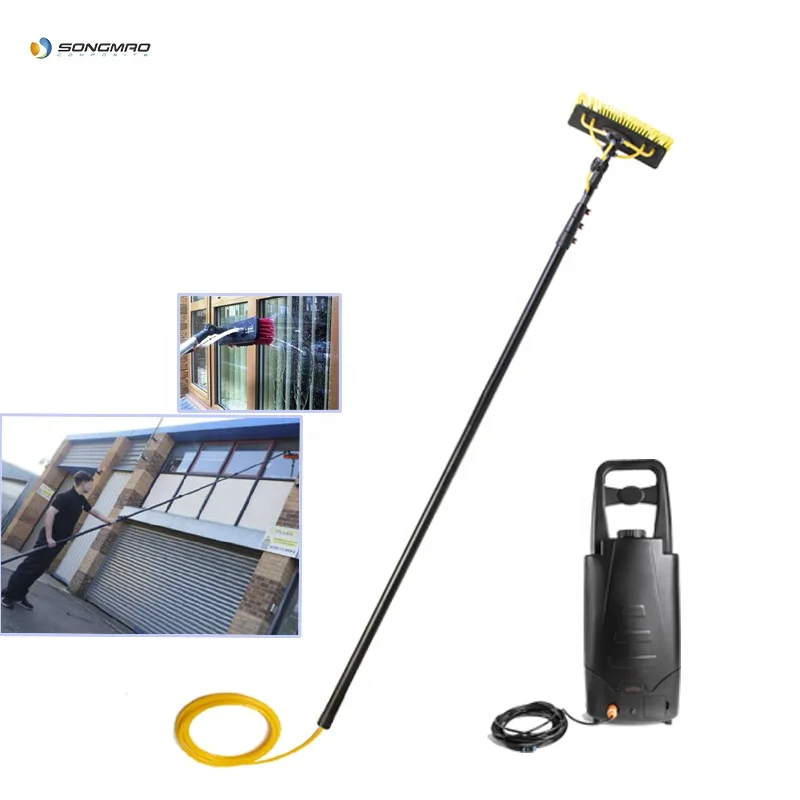 water fed pole carbon fiber extension telescopic brush for window cleaning washing tools