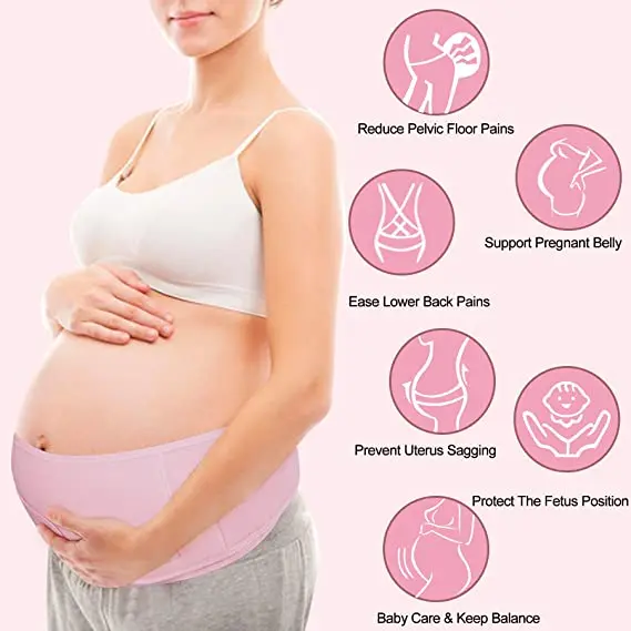Custom Hot Sale Elastic Pregnancy Back Brace Maternity Belly Band