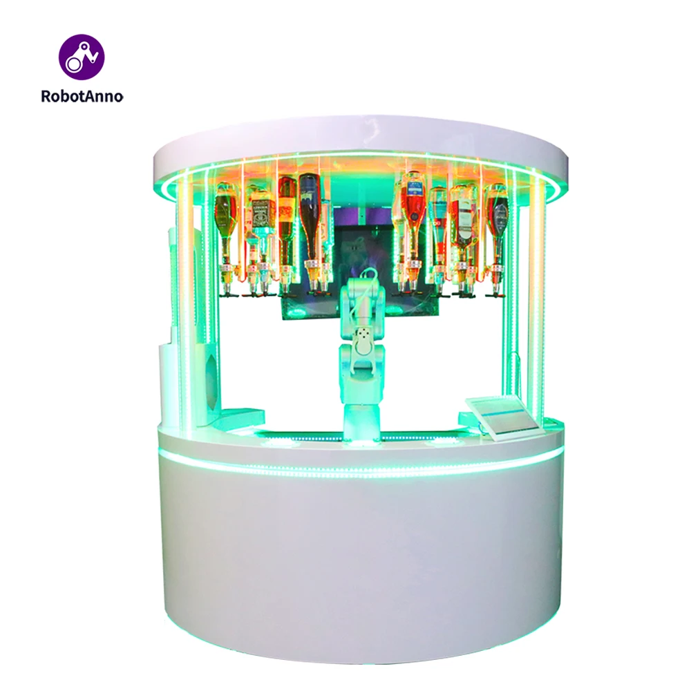Fully Automatic 6 Axis Self Serve Mix Drink Maker Bartender Robot Arm