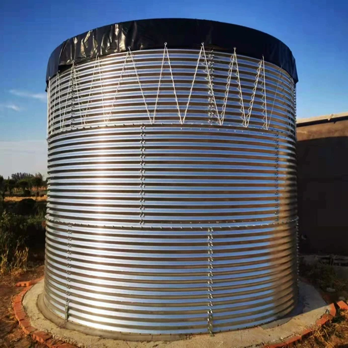 Flat ,Dome, or Inverted Roof  Corrugated Water Steel Storage TanksAgricultural irrigation Fire Protection water storage tanks