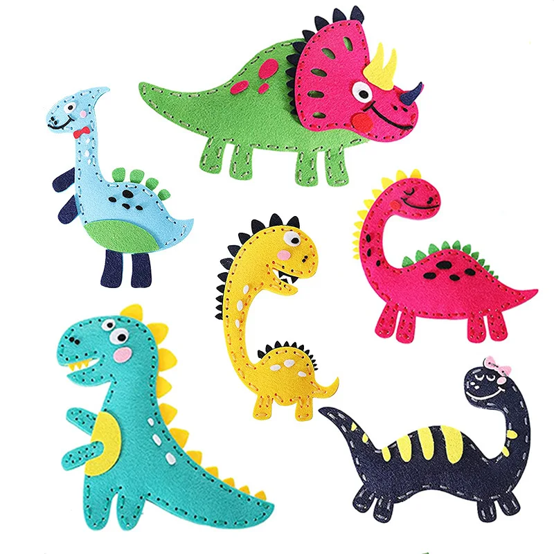 Искусство и ремесла ручной работы в ассортименте форма Смешные Милые дикие животные дизайнерские иглопробивные войлочные швейные наборы «сделай сам» для детей и взрослых