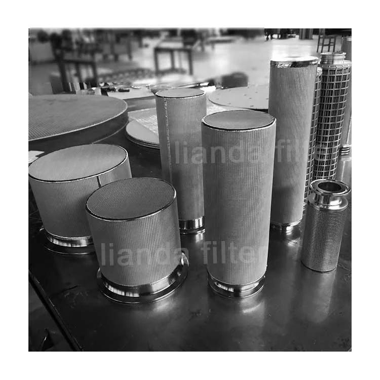 LIANDA Type A 5 Layer Sintered Wire Mesh Filter Elements Stainless Steel Customized Multi-Layer Sintered Filter Cartridge