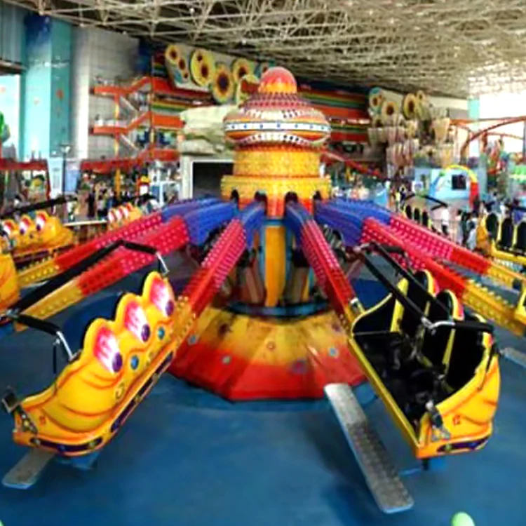 Popular Amusement Park Attraction Thrill Games 36 Persons Jumping Bounce Machine Rotating Kids Rides for Sale