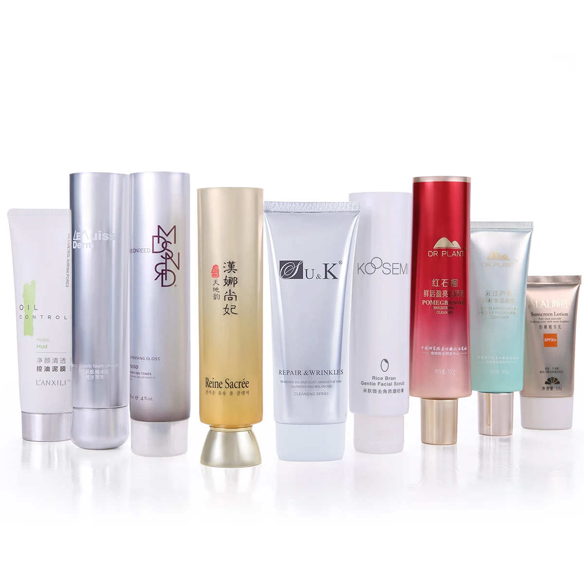 Style 130ml Snow Sleeping Mask Tube Packaging Screw Cap Cosmetic Plastic Korea for Personal Skin Care with Bowl Shape Two Piece