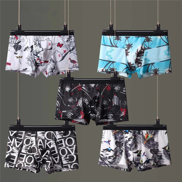 Seamless Sexy Men Boxers Fashion Breathable Shorts Briefs  Men Underwear