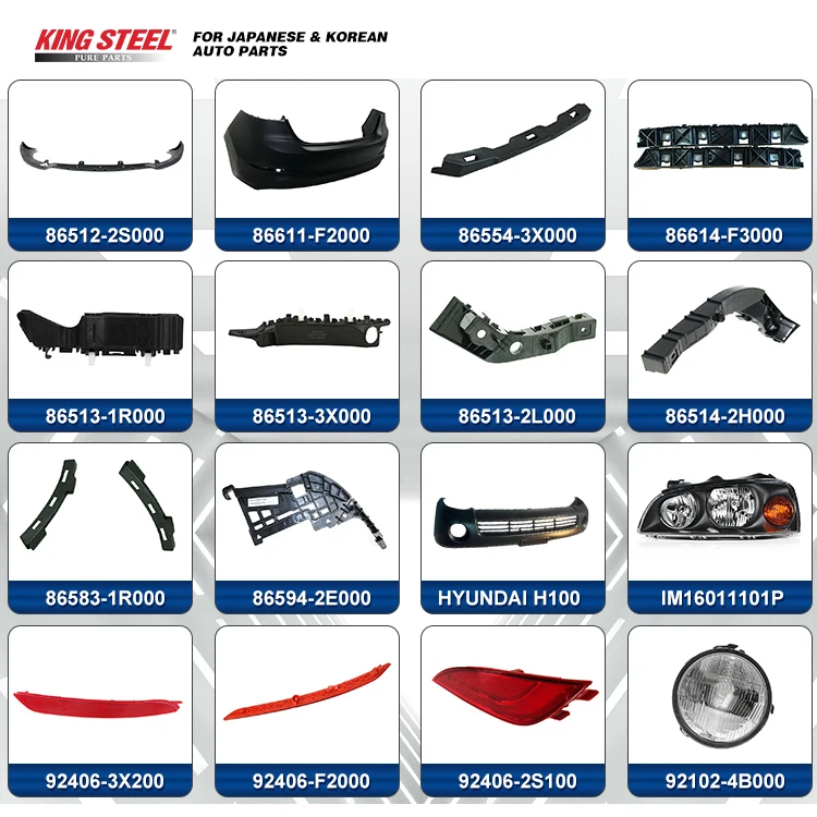 KINGSTEEL Hot Sale Car Spare Parts Auto Body parts Front Bumpers For Hyundai H1 Elantra Accent Sonata Tucson Verna