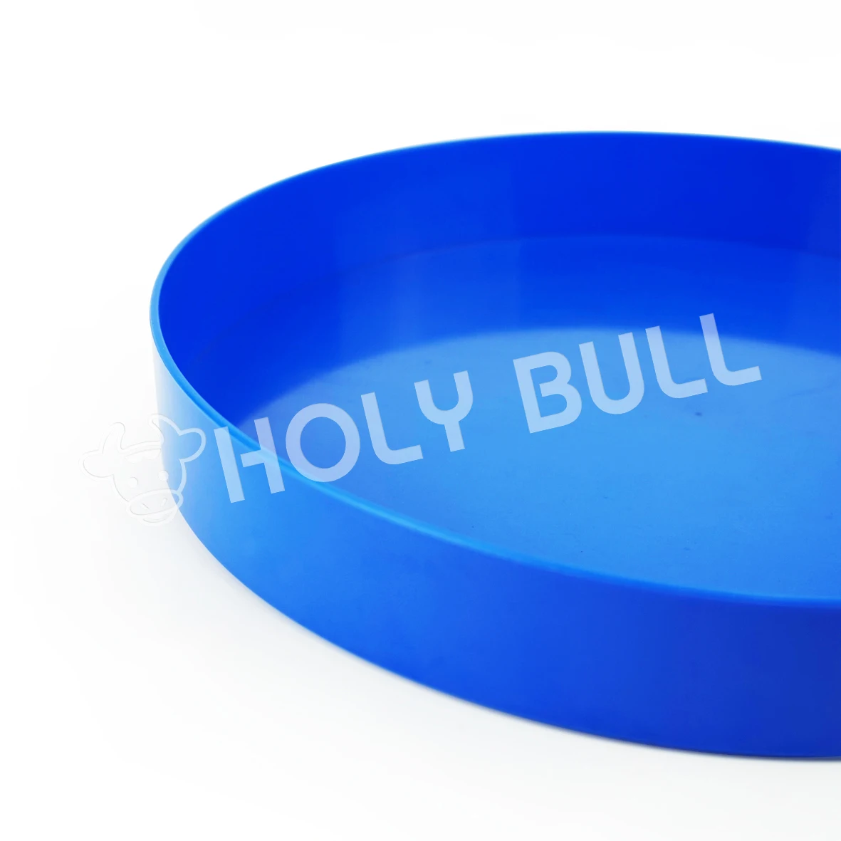 
14 inches round Tray with Non-Slip Surface,Heavyweight Plastic Round Catering Tray with High Edge 