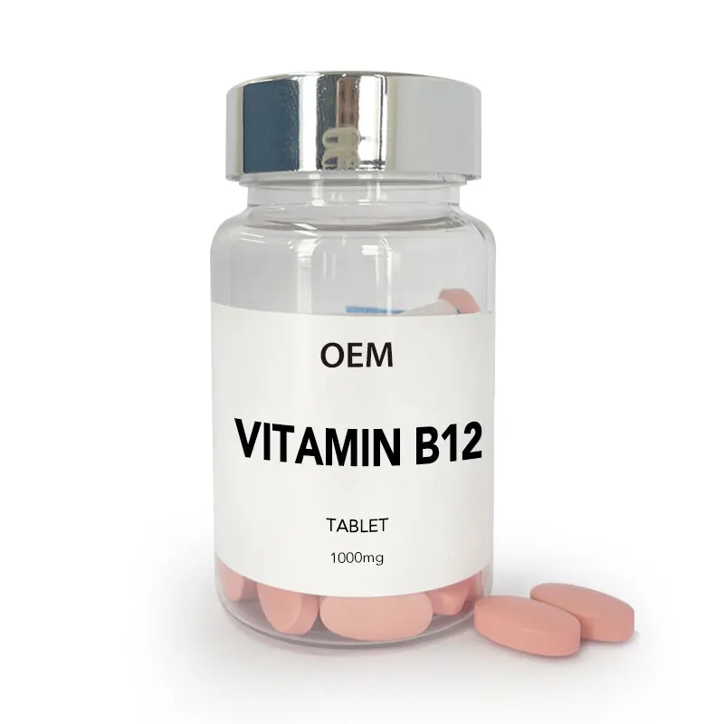 Factory Supply Herbal Supplements Vitamin B12 Chewable Tablets Support Nervous System And Healthy Brain
