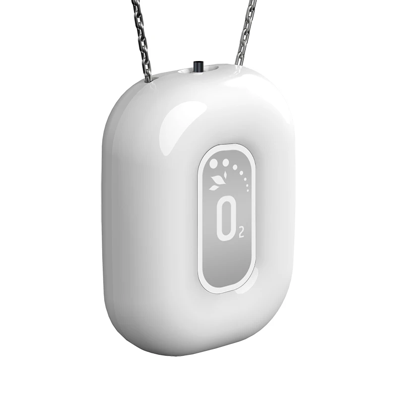 USB 2021 New Mini Small Negative Ion Portable Neck Anion Air Cleaner Ionic Personal Anion Wearable Necklace Air Purifier