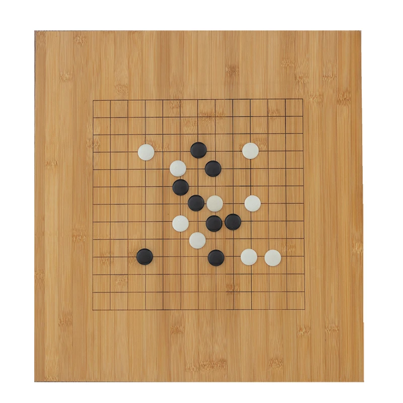 Набор для игры Go доска с бамбуковыми чашами и фигурами-классическая стратегическая настольная игра (Weiqi)