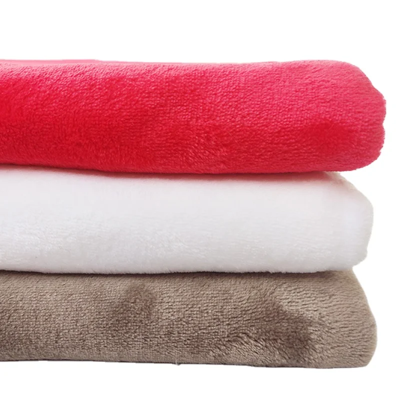 Custom Super Soft Knitting 100% Polyester Double Sided Flannel Fleece Fabric for Blanket Pajamas Lining Fabric Flannel Fabric