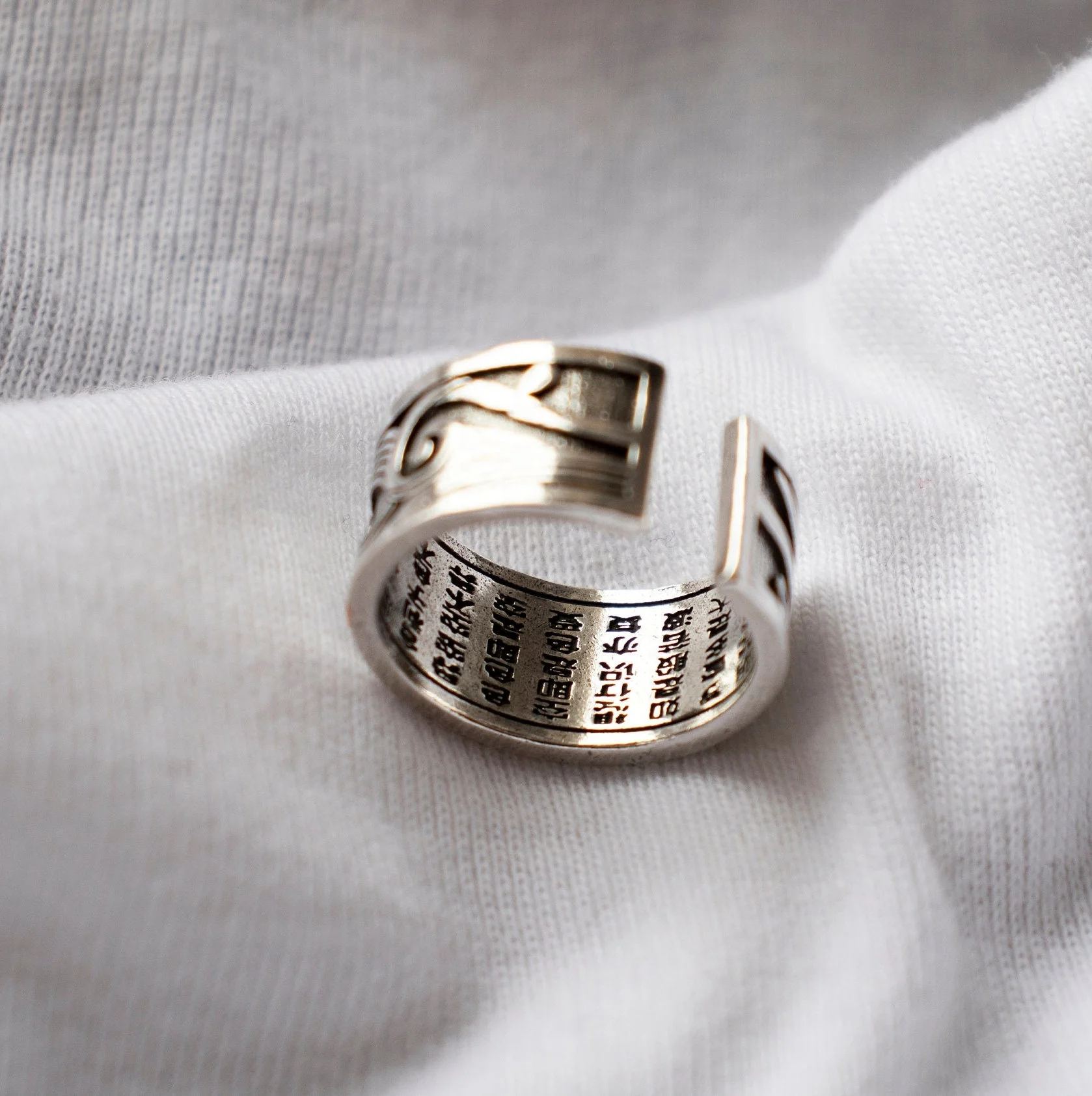 Koi Fish Open Band Style Japanese Adjustable Jewelry Open Band Rings for Her Anniversary Gift for Him Man