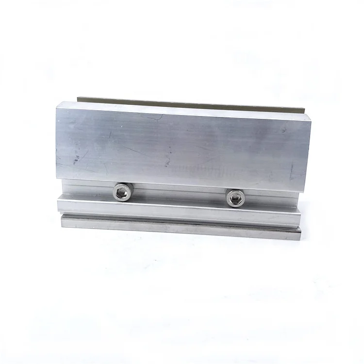 1/2 inch (12mm) floor mounted glass aluminum channel for railing/balustrade