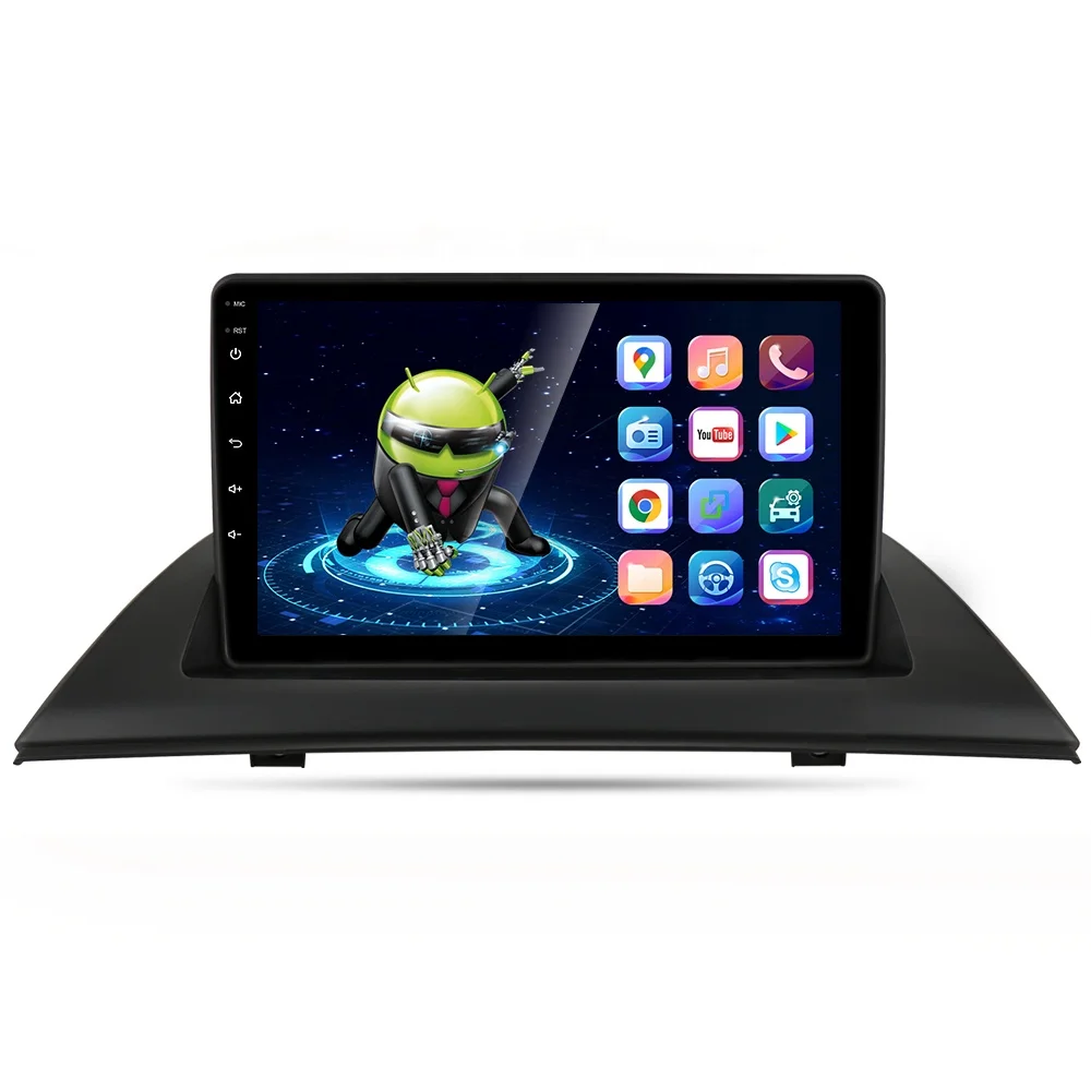 HD multimedia 9 inch car video radio stereo android 1+16GB GPS WIFI Car dvd player for BMW X3 E83 2004-2012