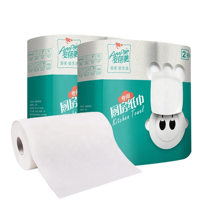 
Customize Virgin Bamboo Pulp Kitchen Paper Towel 