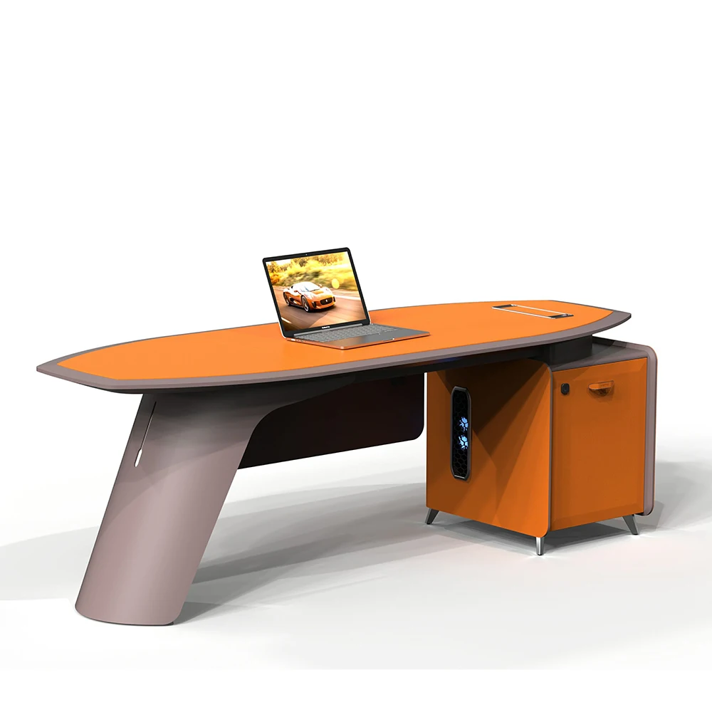 WILSON SPACE hot sale Simple solid wood L shape boss ceo executive table office desk