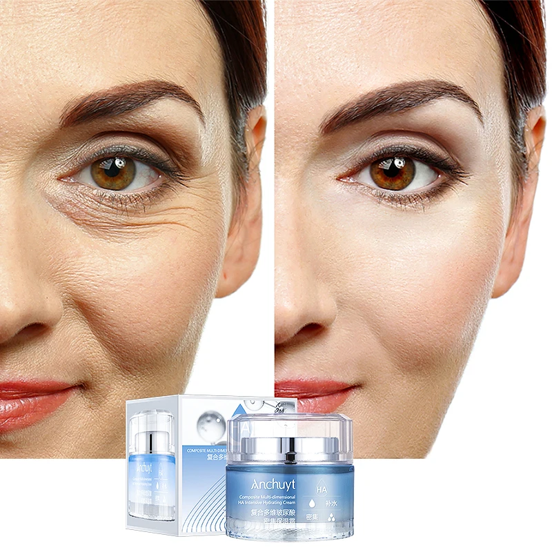 Private label Skin Care Deeply Moisturizing  Whitenining Facial Cream Anti Wrinkle&Aging Moisturizing Hyaluronic Acid Face Cream