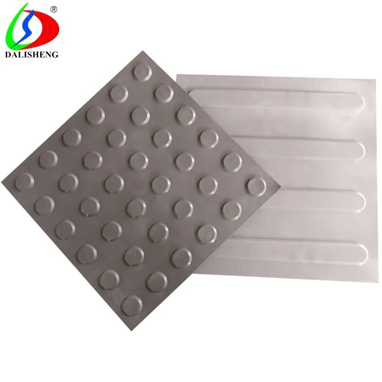 TPU Rubber PVC plastic blind tactile tile warning indicator plate paving,yellow black,gray green blue tactile tile