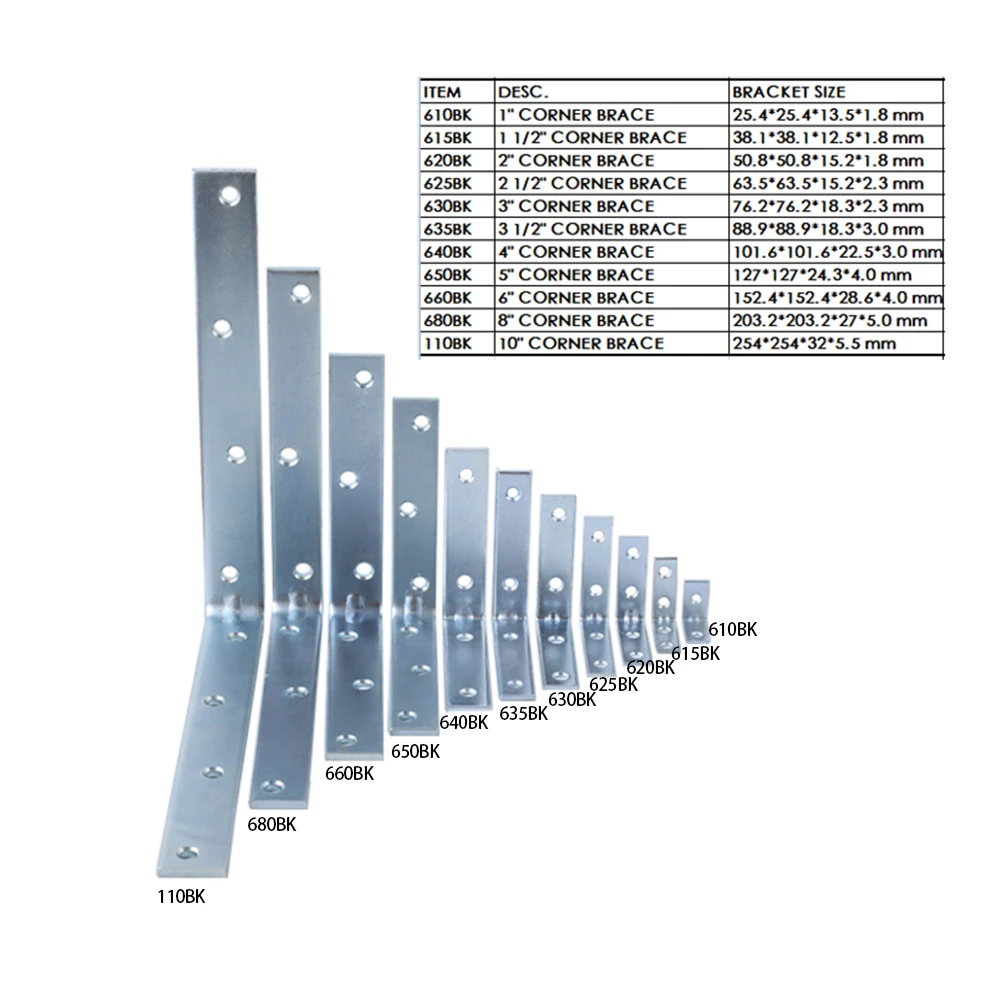 Furniture L Metal Bracket Corner Brace China Product