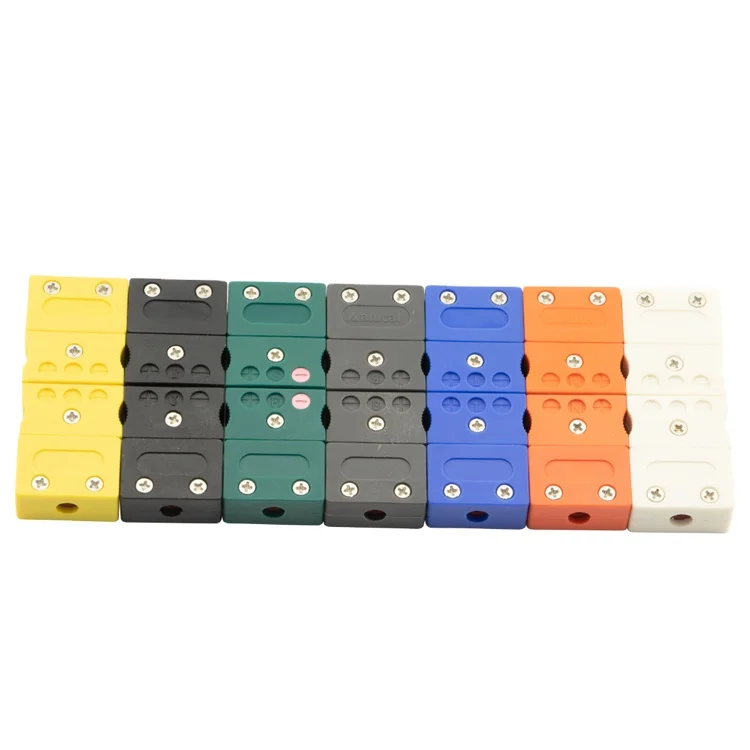 Mini And Standard Ceramic body Thermocouple Connector Type K and J Hollow&Solid Pins for high temperature