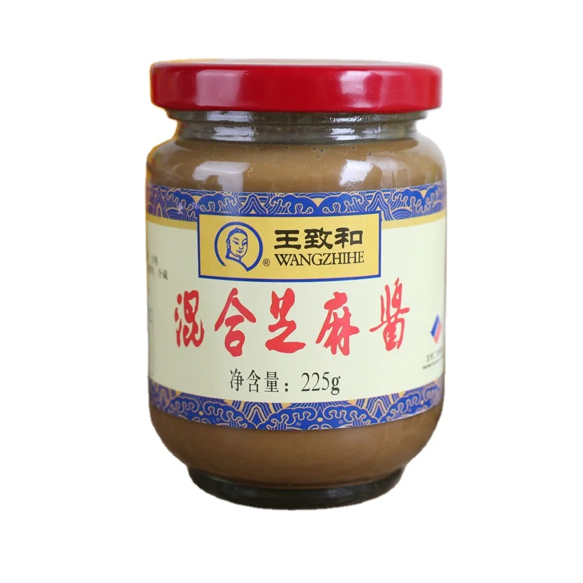Wang Zhihe mixed sesame paste 225g*1 bottle of sesame peanut butter authentic
