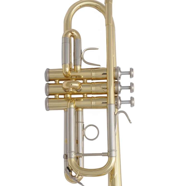 Brass instruments high quality gold lacquer trumpet for professional player