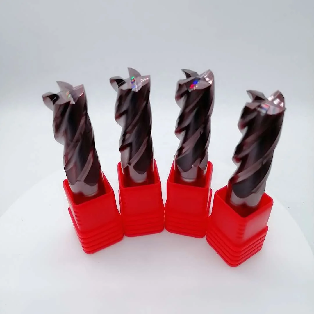 HRC55 4 Flutes Standard Size Square Carbide Endmills End Mill Cutters End Mill Carbide