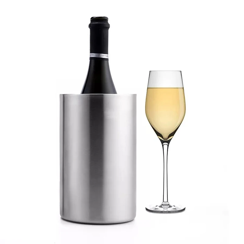 Premium Wine Chiller Double Walled Stainless Steel Champagne Bucket