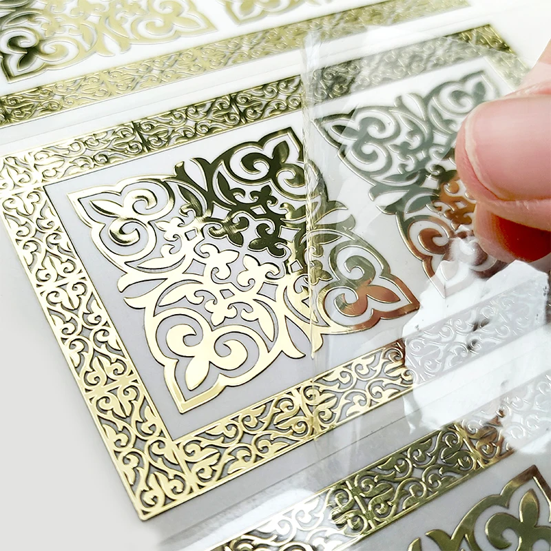 Custom Self Adhesive Metal Labels Free Design 3D Customized Metal Logo Stickers