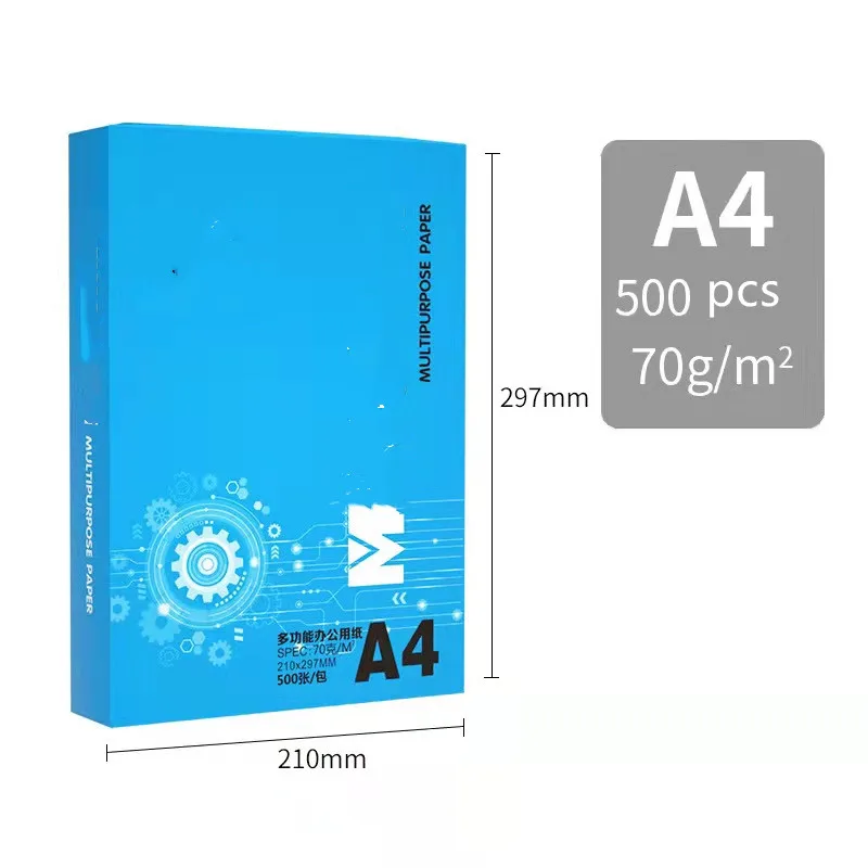 Chiyin Printable Photo Copier Paper Sheet High Quality A4 Size White Copier Paper Sheets for Photocopies Inkjet Printers & Fax M
