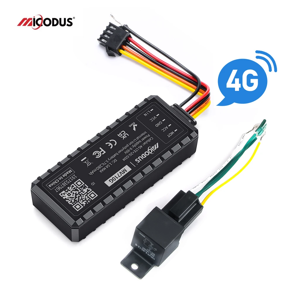 Android Ios Tracking System Micodus MV710G 4G Vehicle Locator Track Device Relay Accurate Vehicle Tracker Manual Gps Tracker