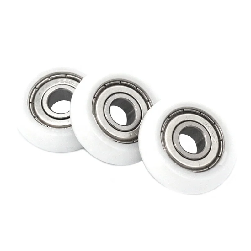 high quality rowing seat plastic O type white pom wheels 608ZZ 8*31*9mm