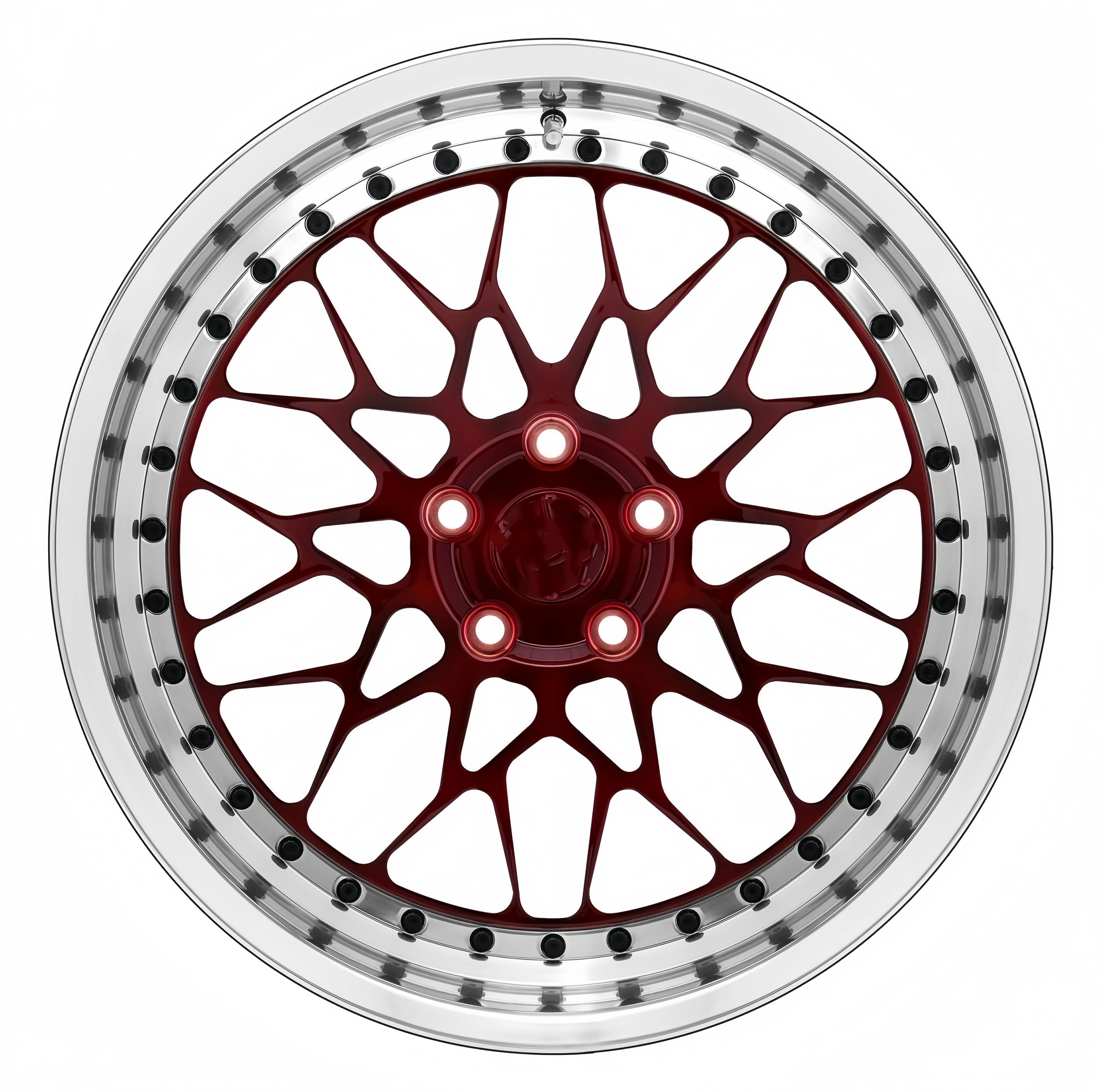 Custom Concave 2-Piece Deep Dish 19-22 Inch Forged Wheels Frozen Red Face 19 20 21 22 Inch forBMW Passenger Rim Audi 5x112 5x120