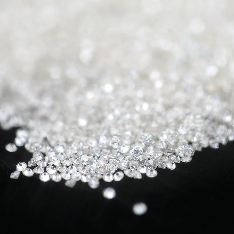  Zuanfa Semi Joyas Lab Grown Diamond 1-2 9 мм белый цвет VVS сердце и стрела круглая огранка россыпью Moissanite драгоценный