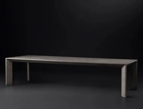 Reclaimed Solid Oak Wood Rectangle Extensible Dining Table 10 Seater HLM36