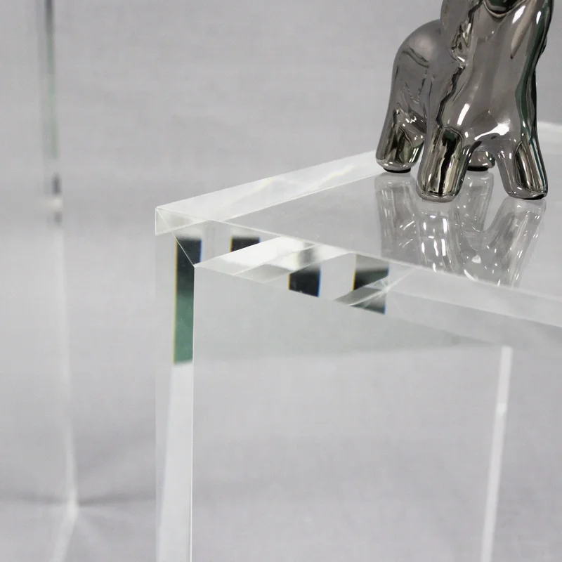 APEX Transparent Acrylic Furniture 3 Pack Free Combination Acrylic Cabinet Shelf Art Craft Display Rack