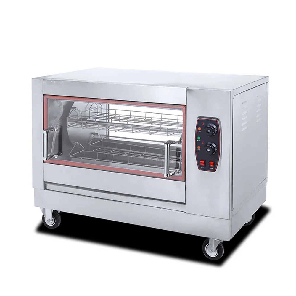 Commercial Gas Chicken Rotisserie Oven Machine For 12-16 Chickens