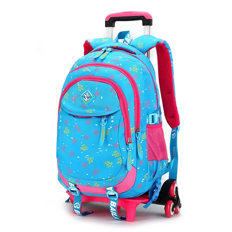Kids backpacks for school children trolley bag for girls book bags kids trolley backpacks trolley school bag