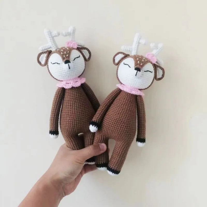 Customized logo Amigurumi Rabbit Crochet Bunny Toy Stuffed Animal Doll For Baby