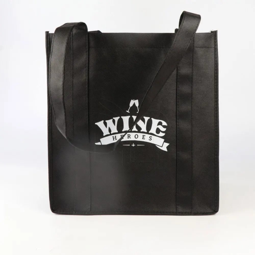 Low MOQ  Reusable Eco Non-woven Recycled Grocery Promotional PP Non Woven Tote Shopping Cloth Bag With Custom Logo Print